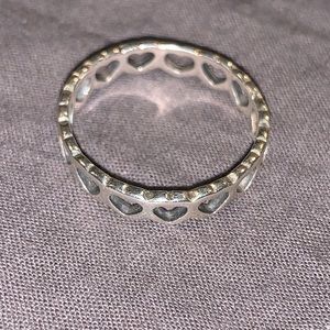 James Avery Small Heart Ring Size 8